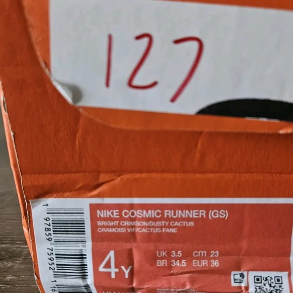 Nike Kids Coral Athletic Sneakers with Teal Accent - Picture 3 of 6